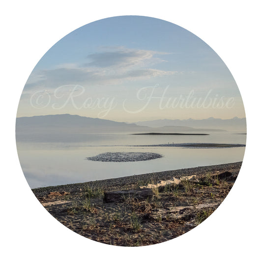 Early Rise Parksville Beach Photography Round Aluminum