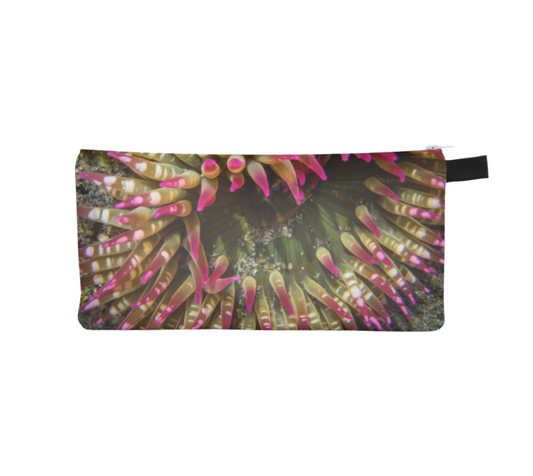 Enchanted Sea Anemone Pencil Case by Roxy Hurtubise vanislegoddess.com