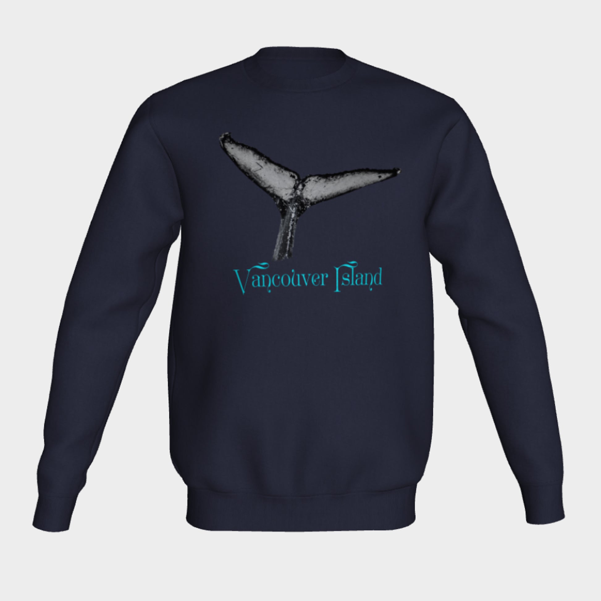 Humpback Whale Tail Vancouver Island Unisex Crewneck Sweatshirt What’s better than a super cozy sweatshirt? A super cozy sweatshirt from Van Isle Goddess!  Super cozy unisex sweatshirt for those chilly days.  Excellent for men or women.   Fit is roomy and comfortable. 