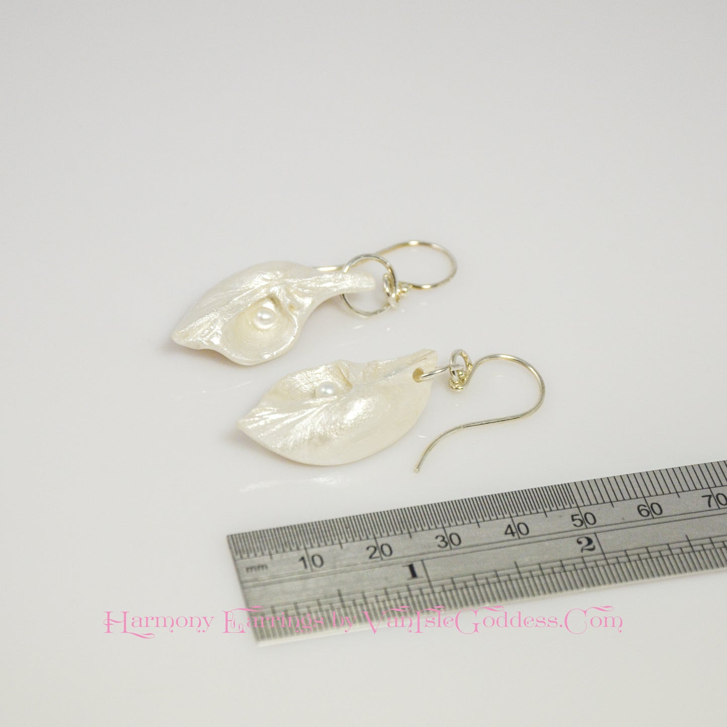 Harmony Freshwater Pearls Island Goddess Seashell Earrings