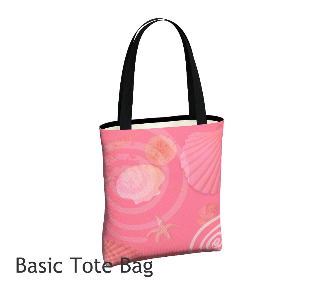 Island Goddess Rose Basic and Urban Tote Bags featuring printed artwork by Roxy Hurtubise. 
