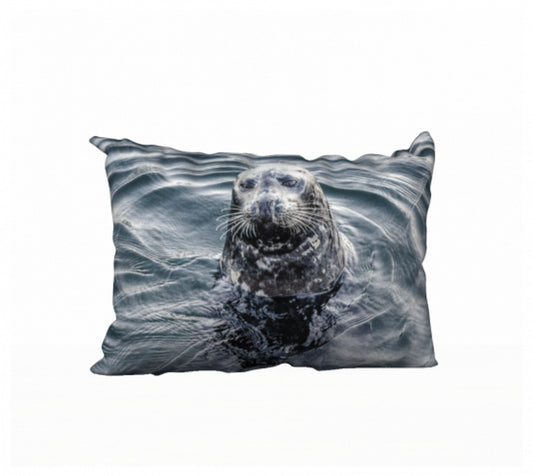 I Love Lucy Seal Nanaimo Harbour 20" x 14" Throw Pillow Cover