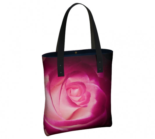 Illuminated Rose Basic or Urban Tote Bag