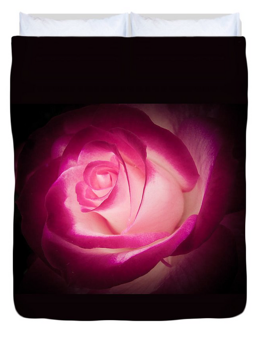 Illuminated Rose Duvet Cover
