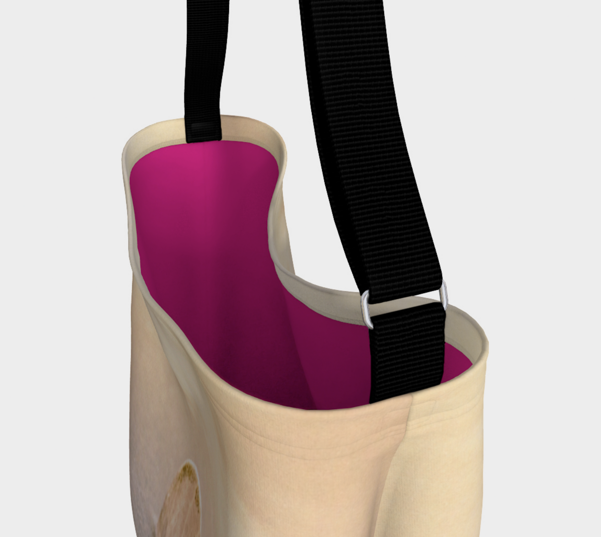 Standing in the Glow Sand Dollar Neoprene Day Tote Interior