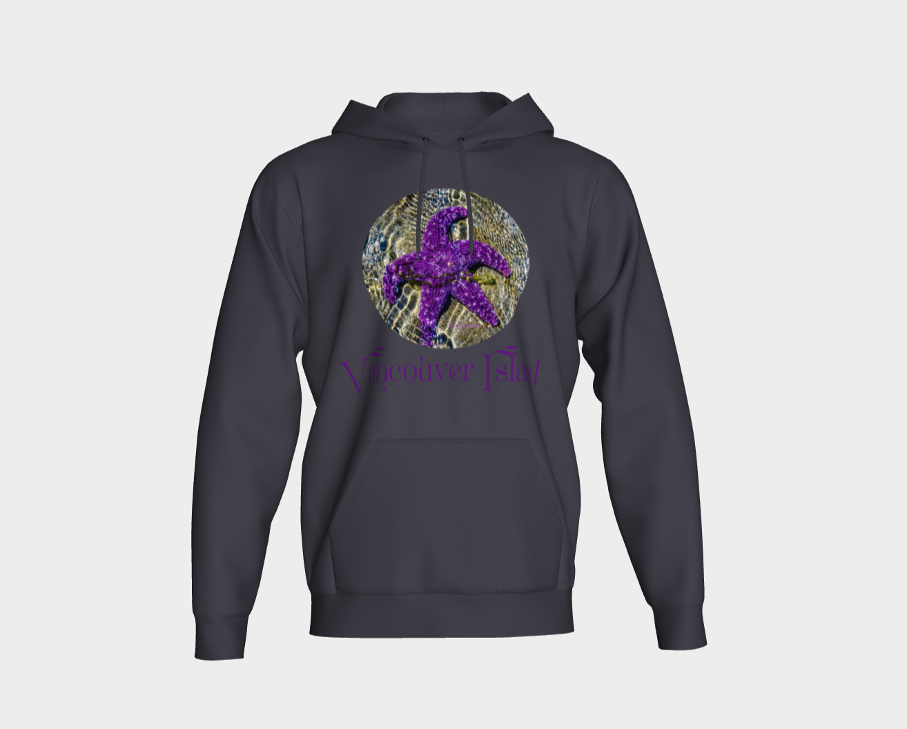 Last Day In May Starfish Vancouver Island Unisex Pullover Hoodie Your Van Isle Goddess unisex pullover hoodie is a great classic hoodie!  Created with state of the art tri-tex material which is a non-shrink poly middle encased in two layers of ultra soft cotton face and lining.