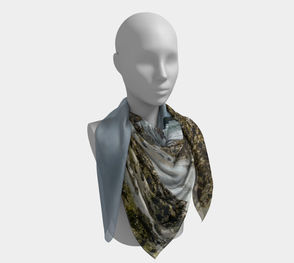 50 inch Square Scarf Worn around the neck by vanislegoddess.com