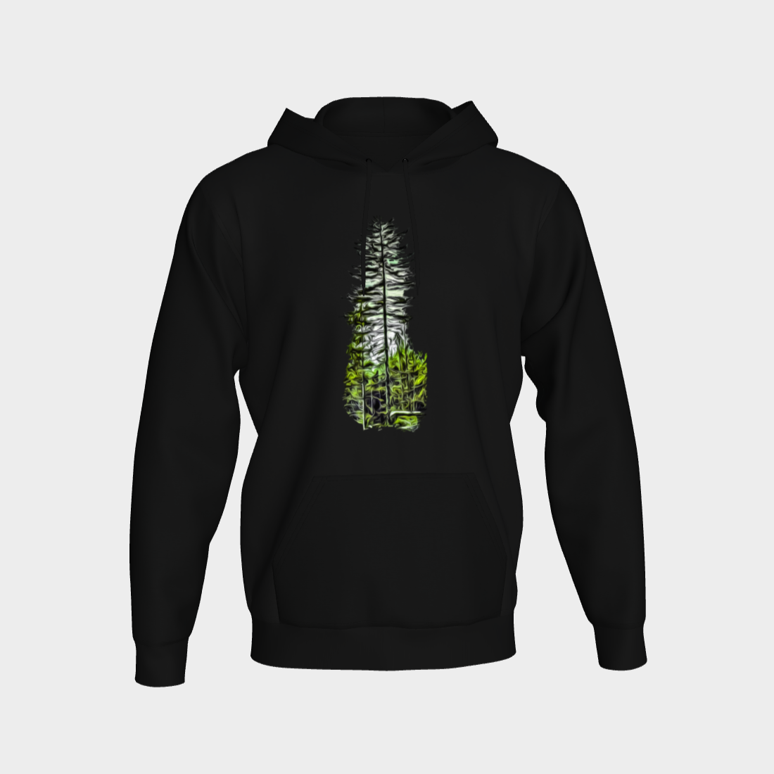 Old Growth Forest Unisex Pullover Hoodie Your Van Isle Goddess unisex pullover hoodie is a great classic hoodie!  Created with state of the art tri-tex material which is a non-shrink poly middle encased in two layers of ultra soft cotton face and lining.