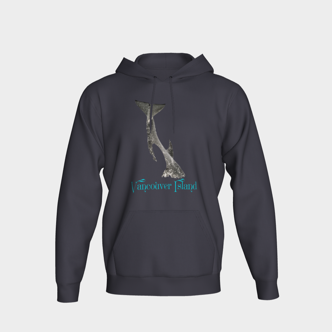 Orca Breach Vancouver Island Unisex Pullover Hoodie Your Van Isle Goddess unisex pullover hoodie is a great classic hoodie!  Created with state of the art tri-tex material which is a non-shrink poly middle encased in two layers of ultra soft cotton face and lining.