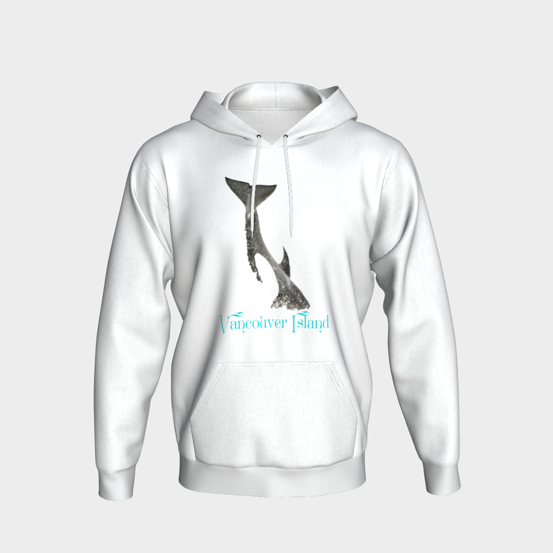 Orca Breach Vancouver Island Unisex Pullover Hoodie Your Van Isle Goddess unisex pullover hoodie is a great classic hoodie!  Created with state of the art tri-tex material which is a non-shrink poly middle encased in two layers of ultra soft cotton face and lining.