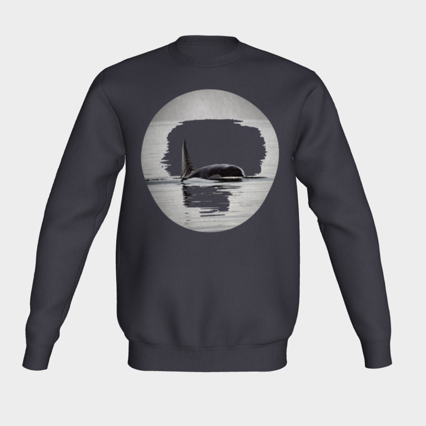 Orca Spray Crewneck Sweatshirt What’s better than a super cozy sweatshirt? A super cozy sweatshirt from Van Isle Goddess!  Super cozy unisex sweatshirt for those chilly days.  Excellent for men or women.   Fit is roomy and comfortable. 