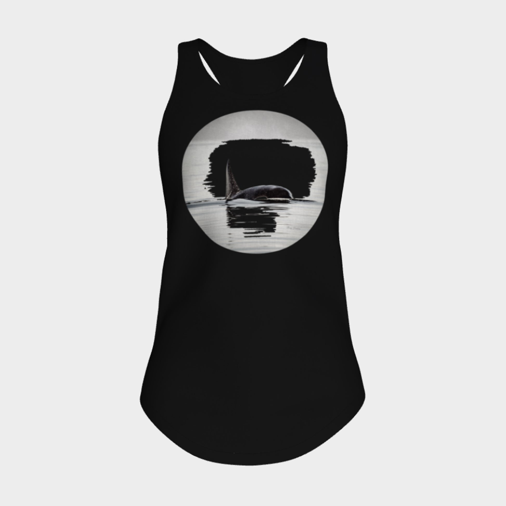 Orca Spray Racerback Tank Top  Excellent choice for the summer or for working out. 