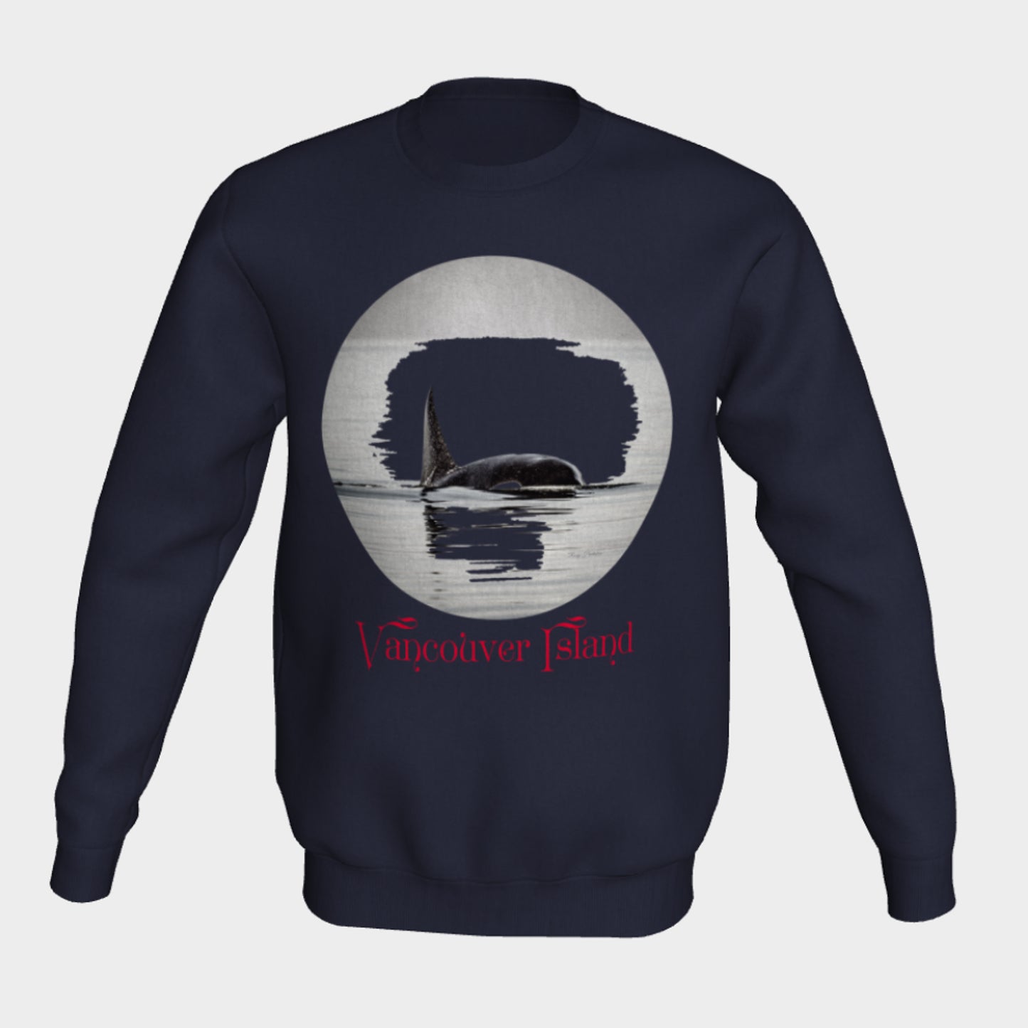 Orca Spray Vancouver Island Crewneck Sweatshirt What’s better than a super cozy sweatshirt? A super cozy sweatshirt from Van Isle Goddess!  Super cozy unisex sweatshirt for those chilly days.  Excellent for men or women.   Fit is roomy and comfortable. 