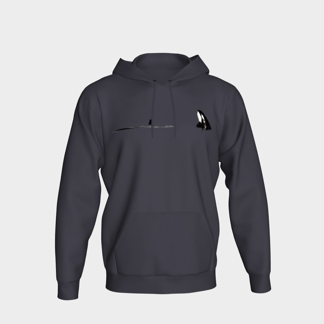 Orca Spy Hop Unisex Pullover Hoodie Your Van Isle Goddess unisex pullover hoodie is a great classic hoodie!  Created with state of the art tri-tex material which is a non-shrink poly middle encased in two layers of ultra soft cotton face and lining.  Features:  super cozy fluffy cotton lining double fleece lined hood kangaroo pocket flat drawcord non shrink fabric unisex fit designed to suit diverse body types