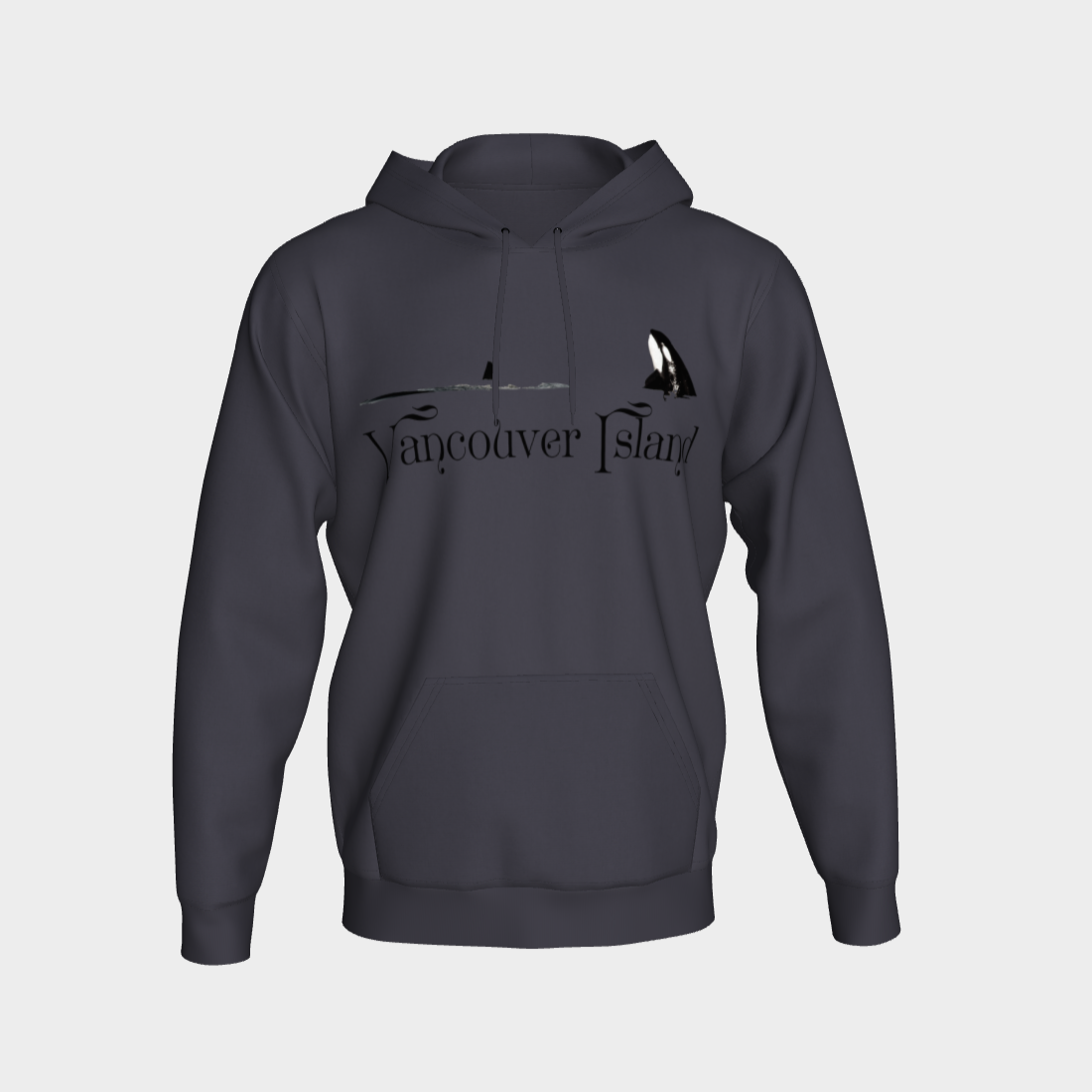 Orca Spy Hop Vancouver Island Unisex Pullover Hoodie Your Van Isle Goddess unisex pullover hoodie is a great classic hoodie!  Created with state of the art tri-tex material which is a non-shrink poly middle encased in two layers of ultra soft cotton face and lining.