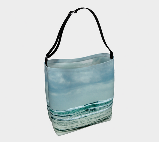 Ocean Calling Long Beach Tofino Neoprene Day Tote: Captivating Coastal Landscape Tote Bag