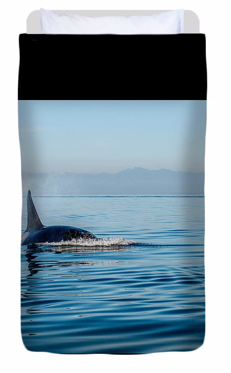 Orca Spray Microfibre Duvet Cover