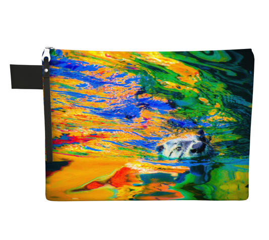 Otter Art Zipper Carry All by Vanislegoddess.com available in 4 sizes.