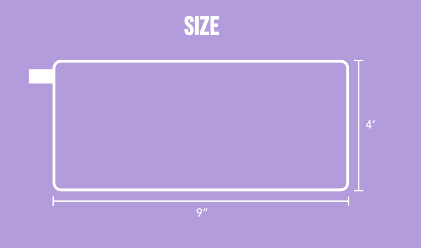 diagram showing the size of the pencil case