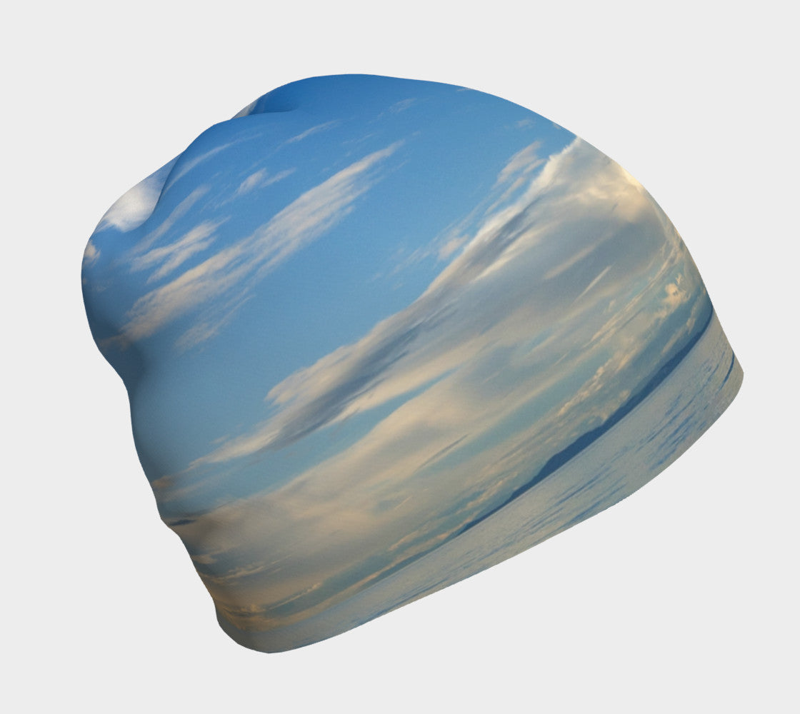 Right Side Qualicum Beach Photography Beanie by Roxy Hurtubise