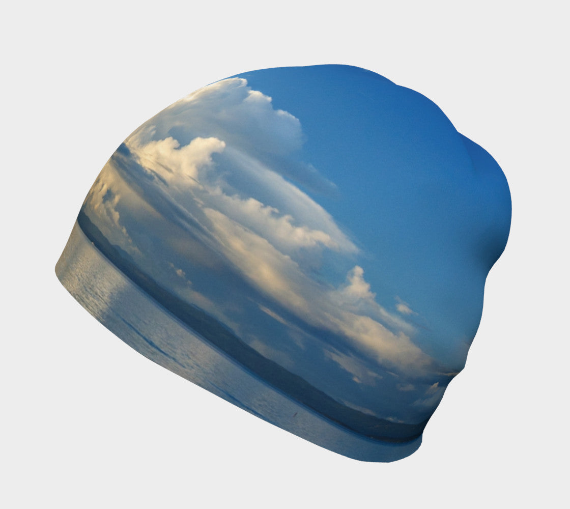 Left side Qualicum Beach Photography Beanie by Roxy Hurtubise
