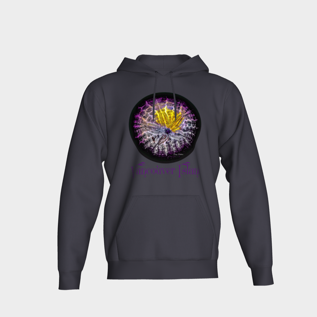 Spotlight Sand Dollar Vancouver Island Unisex Pullover Hoodie Your Van Isle Goddess unisex pullover hoodie is a great classic hoodie!  Created with state of the art tri-tex material which is a non-shrink poly middle encased in two layers of ultra soft cotton face and lining