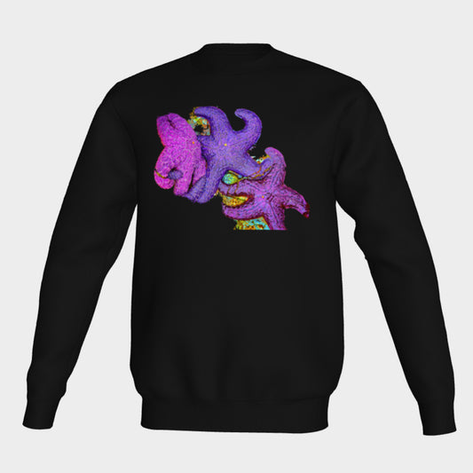 Starfish Cluster Crewneck Sweatshirt What’s better than a super cozy sweatshirt? A super cozy sweatshirt from Van Isle Goddess!  Super cozy unisex sweatshirt for those chilly days.  Excellent for men or women.   Fit is roomy and comfortable. 