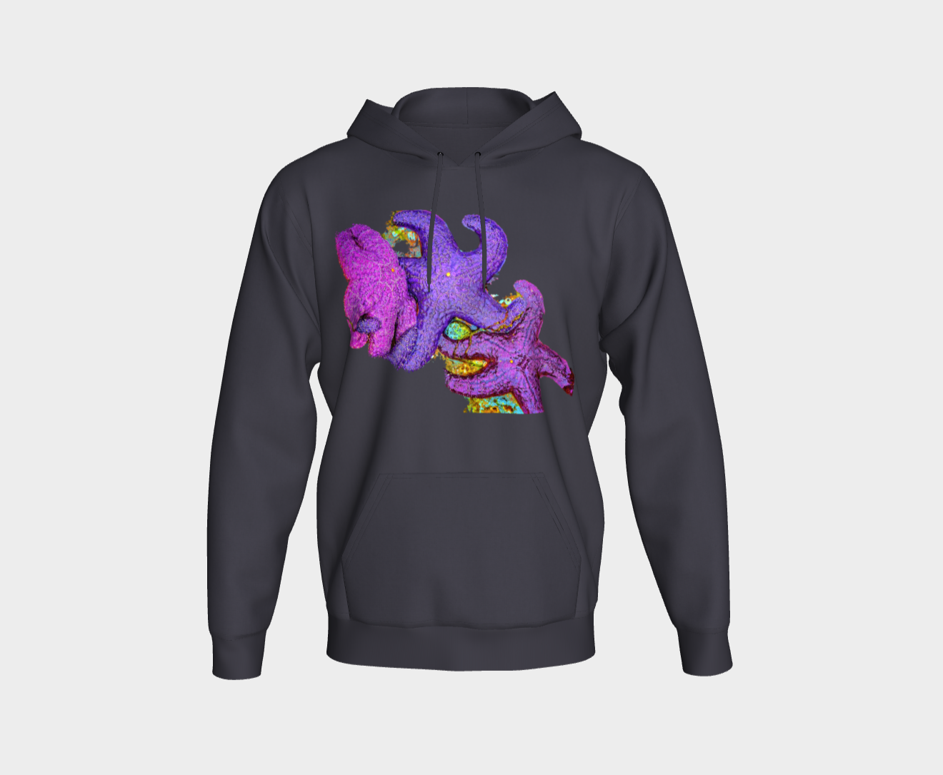Starfish Cluster Unisex Pullover Hoodie Your Van Isle Goddess unisex pullover hoodie is a great classic hoodie!  Created with state of the art tri-tex material which is a non-shrink poly middle encased in two layers of ultra soft cotton face and lining.