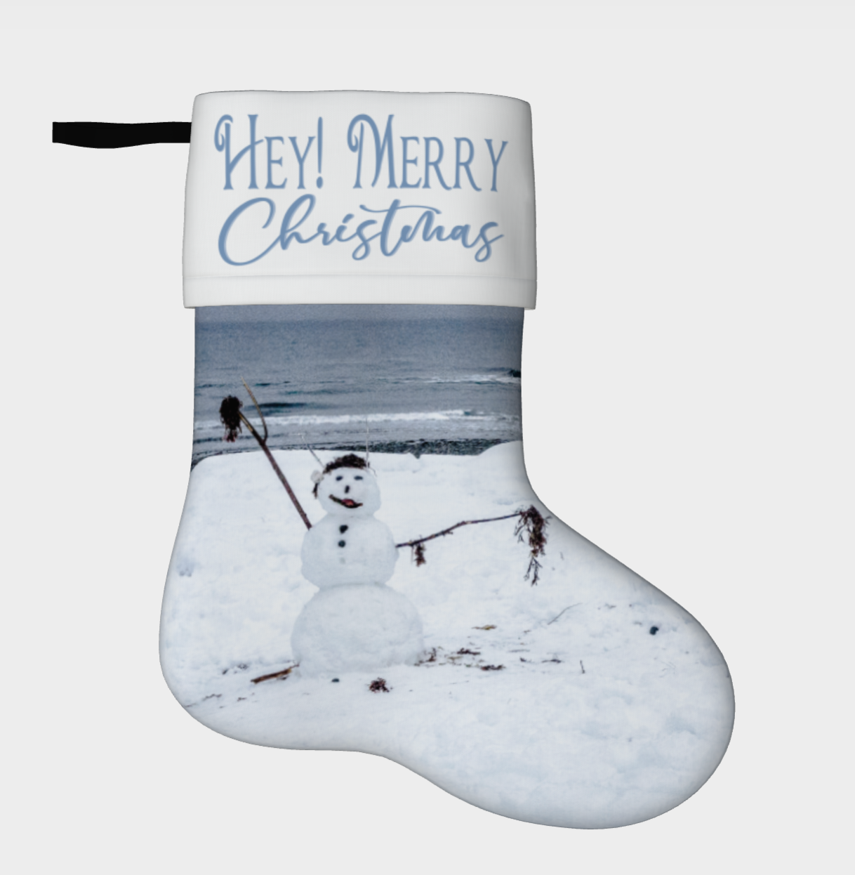 Hey! Merry Christmas Holiday Stocking