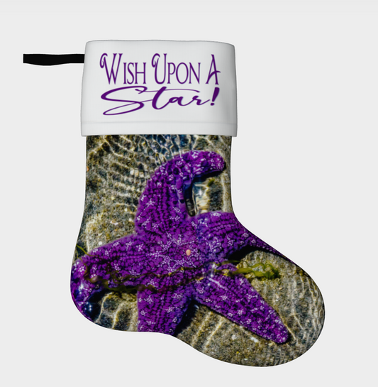 Wish Upon A Star Starfish Holiday Stocking