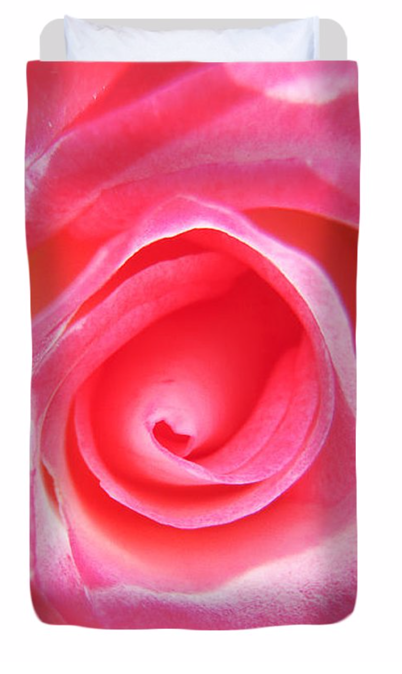 Sparkle Rose Microfibre Duvet Cover
