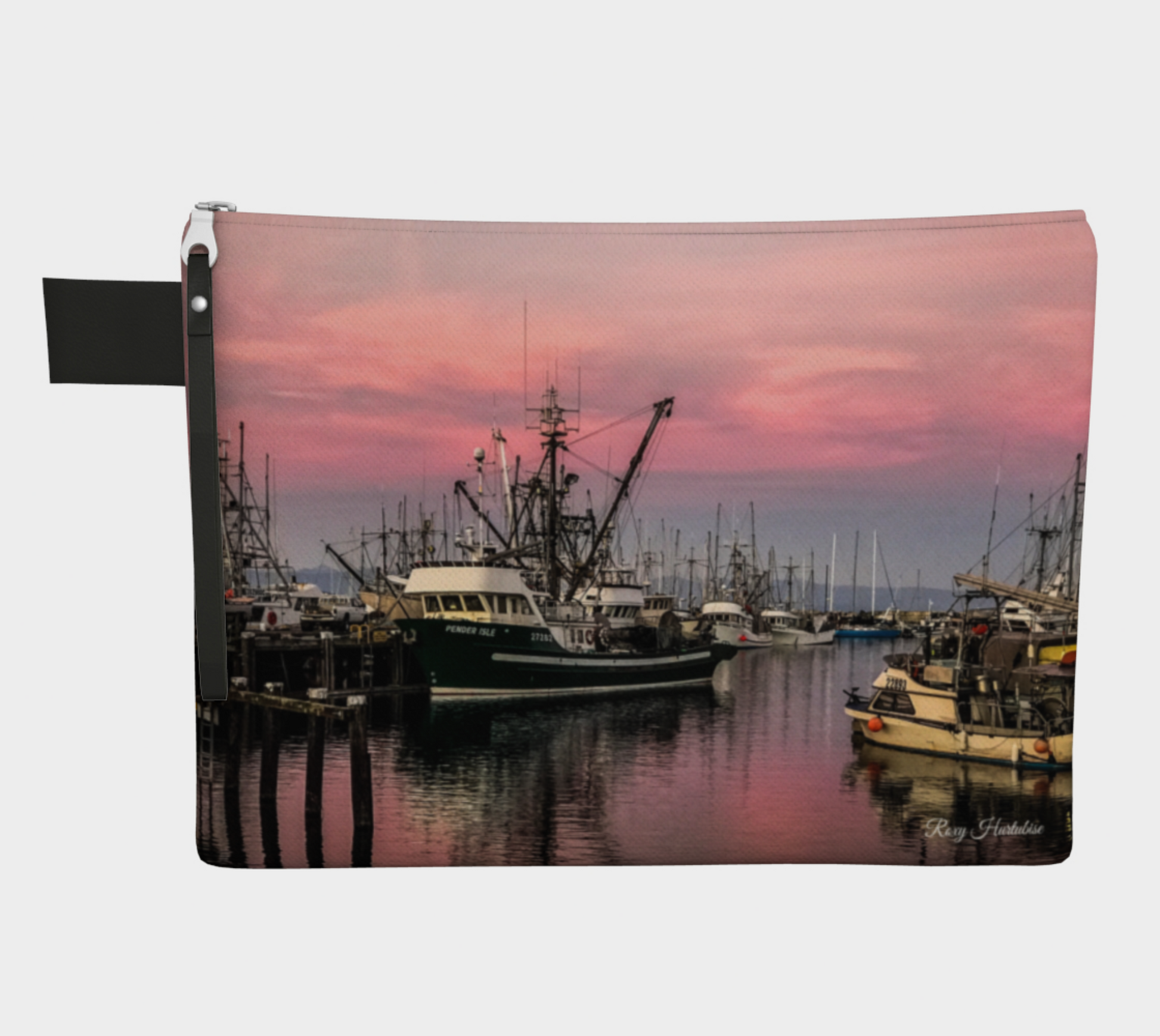 Sunset Marina French Creek Adventure Tote Zipper Carry All