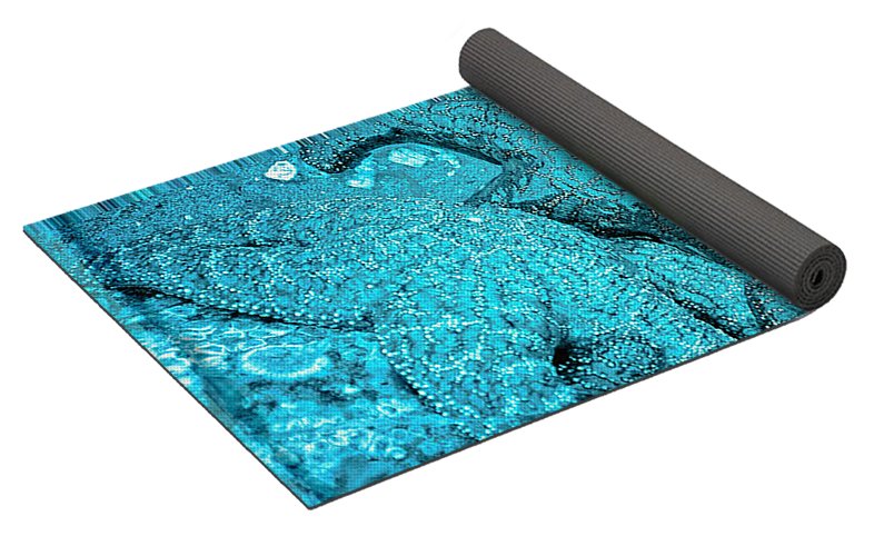 Turquoise Starfish Yoga Mat