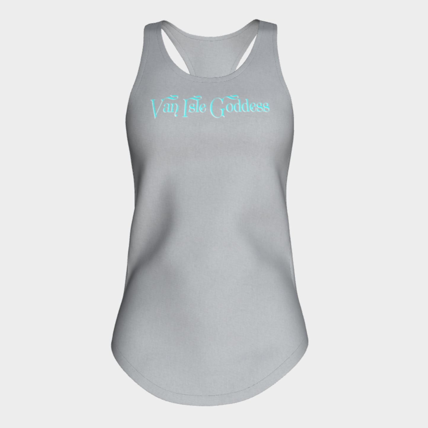 Van Isle Goddess Racerback Tank Top  Excellent choice for the summer or for working out.   Made from 60% spun cotton and 40% poly for a mix of comfort and performance, you get it all (including my photography and digital art) with this custom printed racerback tank top. 