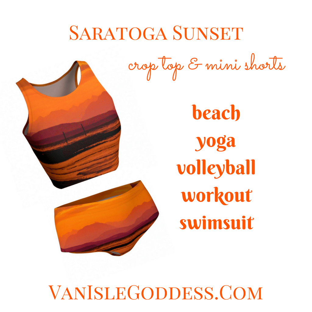 Saratoga Beach Sunset Sports, Swim, Dance Hipster Shorts