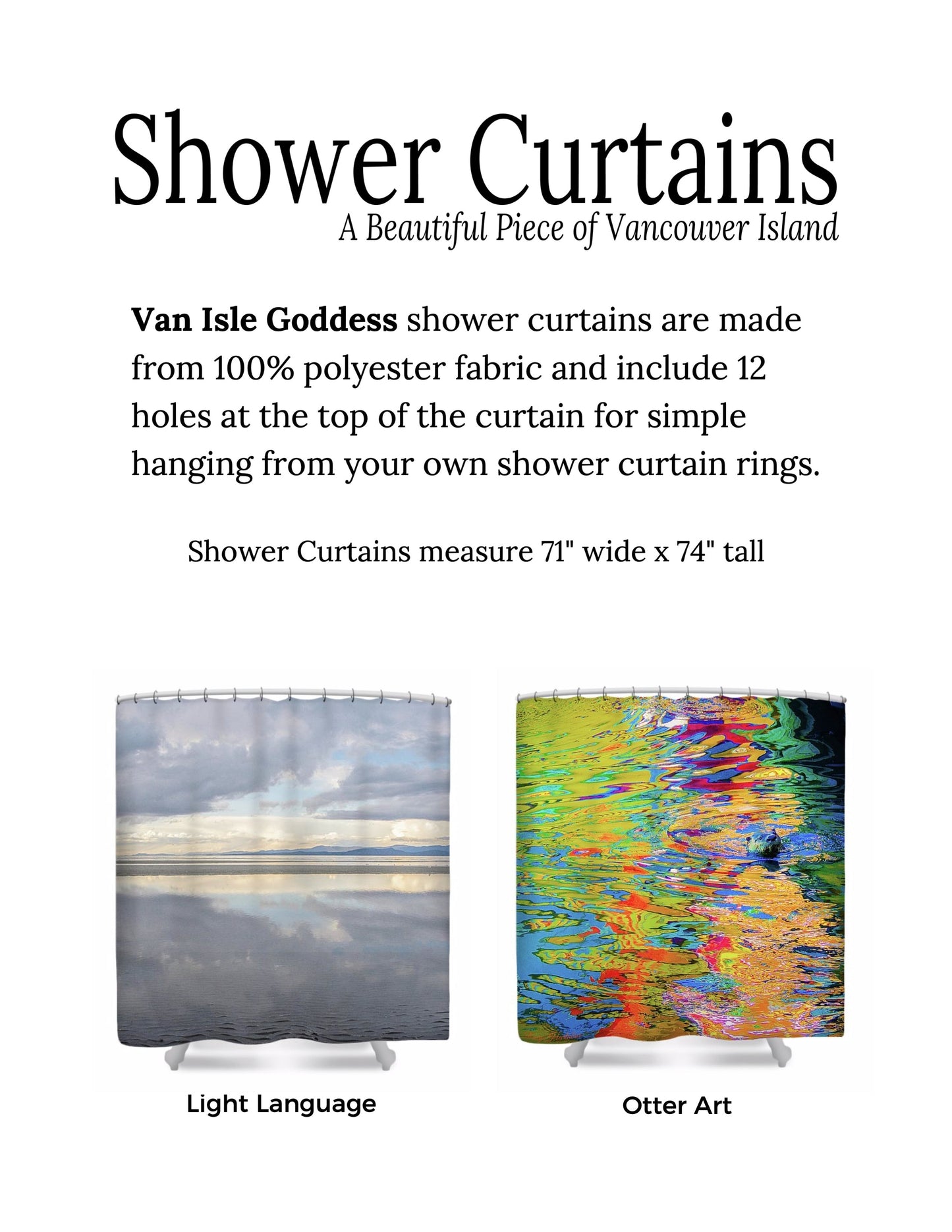 Island Goddess Shower Curtain