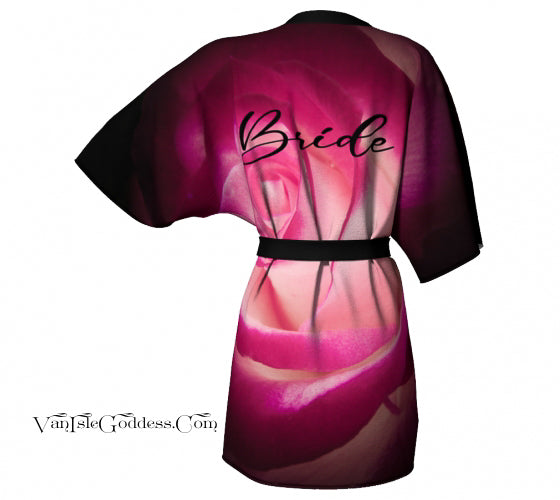 Illuminated Rose Kimono Robe