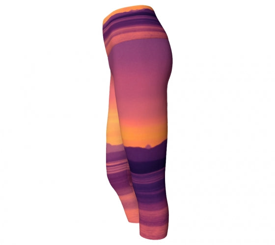 Vancouver Island Sunset Yoga Capris