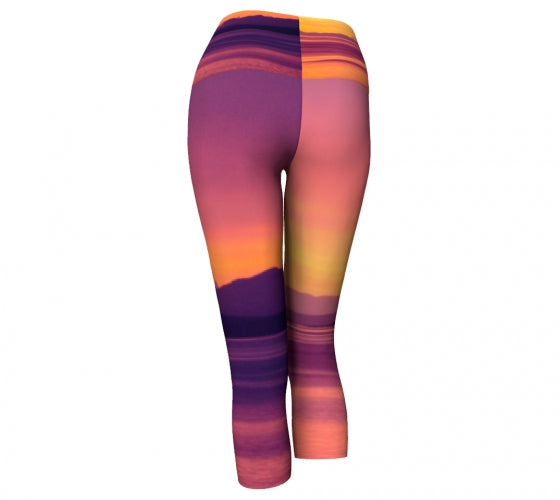 Vancouver Island Sunset Yoga Capris