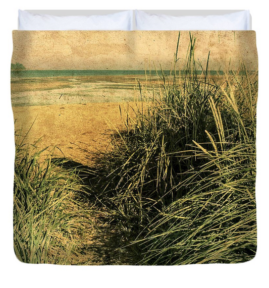 Vintage Beach Beach Duvet Cover