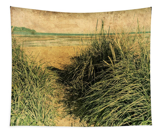 Vintage Beach Wall Tapestry