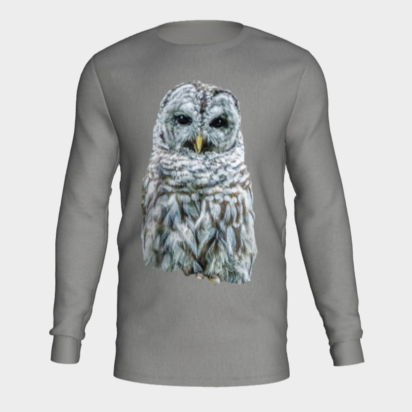 Wise Owl Long Sleeve Unisex T-Shirt Van Isle Goddess 100% cotton crew neck long sleeve super comfy tee is a must-have basic for any wardrobe.  Features:  Flattering unisex fit Cozy long sleeves Crew neck Made with Milltex lightweight fabric Sizes small to 2XL