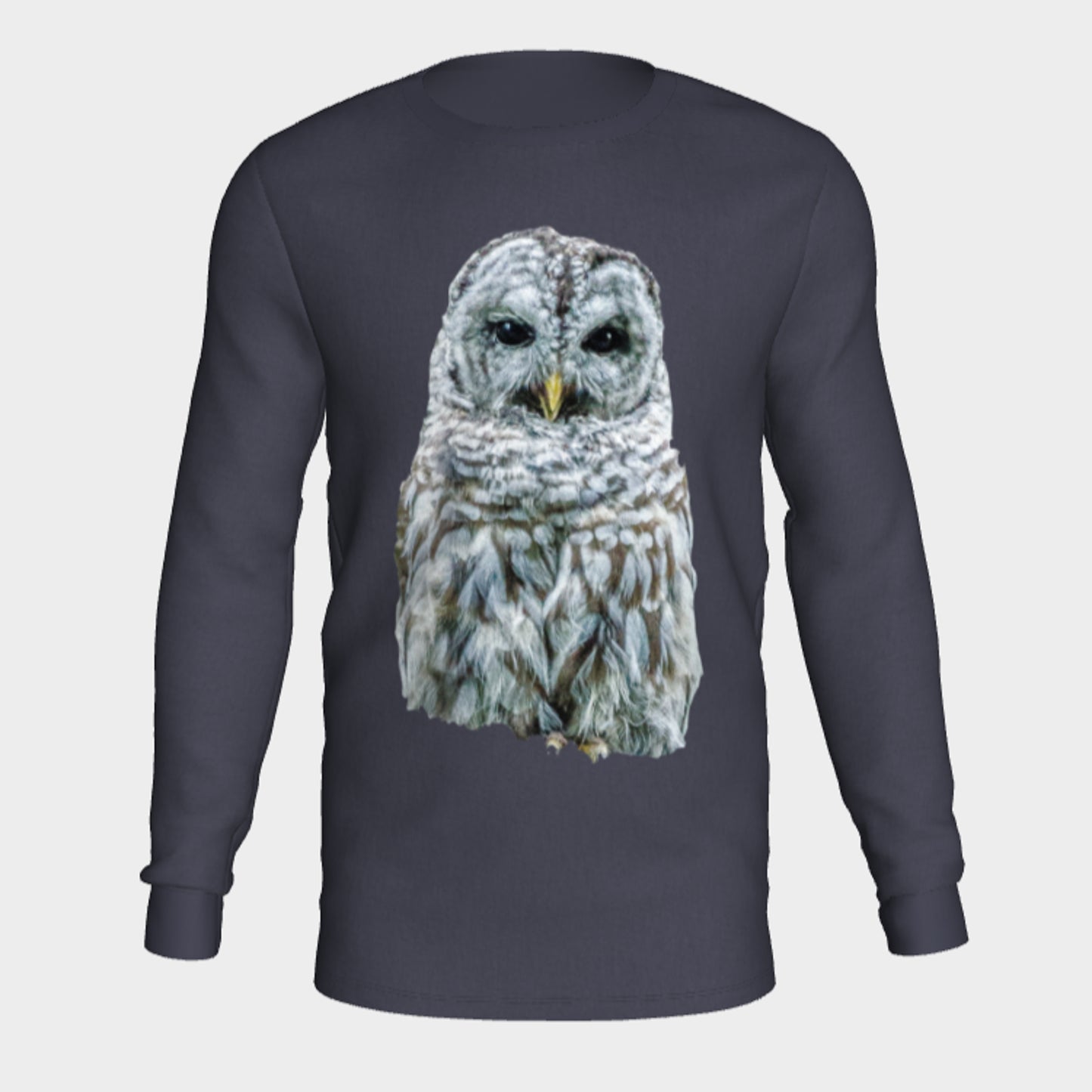 Wise Owl Long Sleeve Unisex T-Shirt Van Isle Goddess 100% cotton crew neck long sleeve super comfy tee is a must-have basic for any wardrobe.  Features:  Flattering unisex fit Cozy long sleeves Crew neck Made with Milltex lightweight fabric Sizes small to 2XL