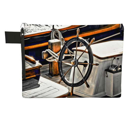 Sailboat Dream Zipper Carry All by Vanislegoddess.com available in 4 sizes.