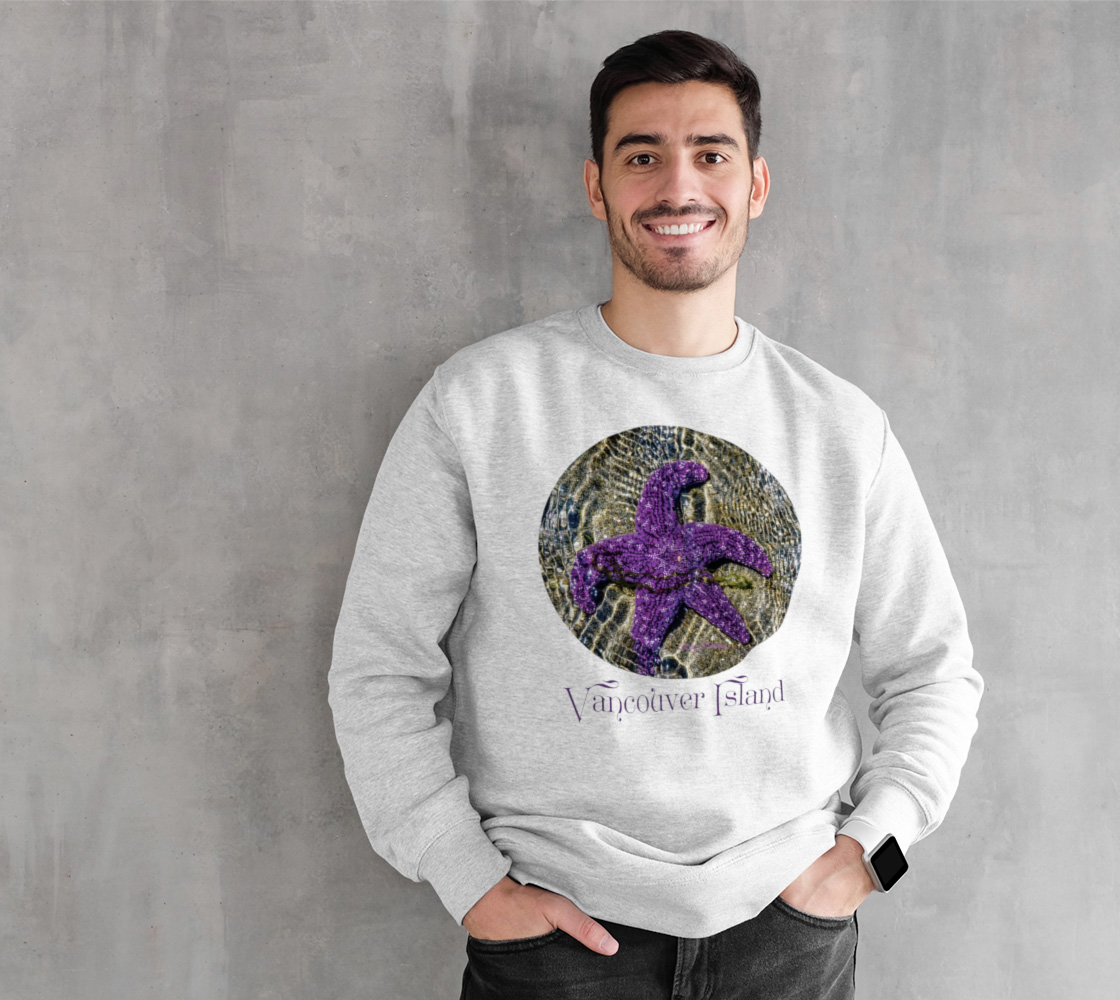 Last Day In May Starfish Vancouver Island Unisex Crewneck Sweatshirt What’s better than a super cozy sweatshirt? A super cozy sweatshirt from Van Isle Goddess!  Super cozy unisex sweatshirt for those chilly days.  Excellent for men or women.   Fit is roomy and comfortable. 