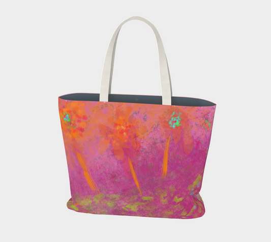 Van Isle Goddess In Bloom oversized Market Tote.