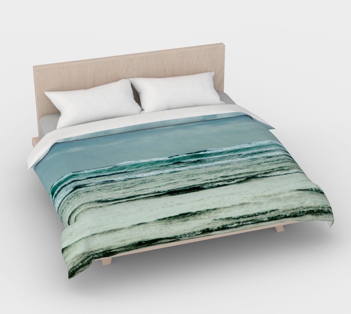 Ocean Calling Long Beach Tofino Cotton Duvet Cover