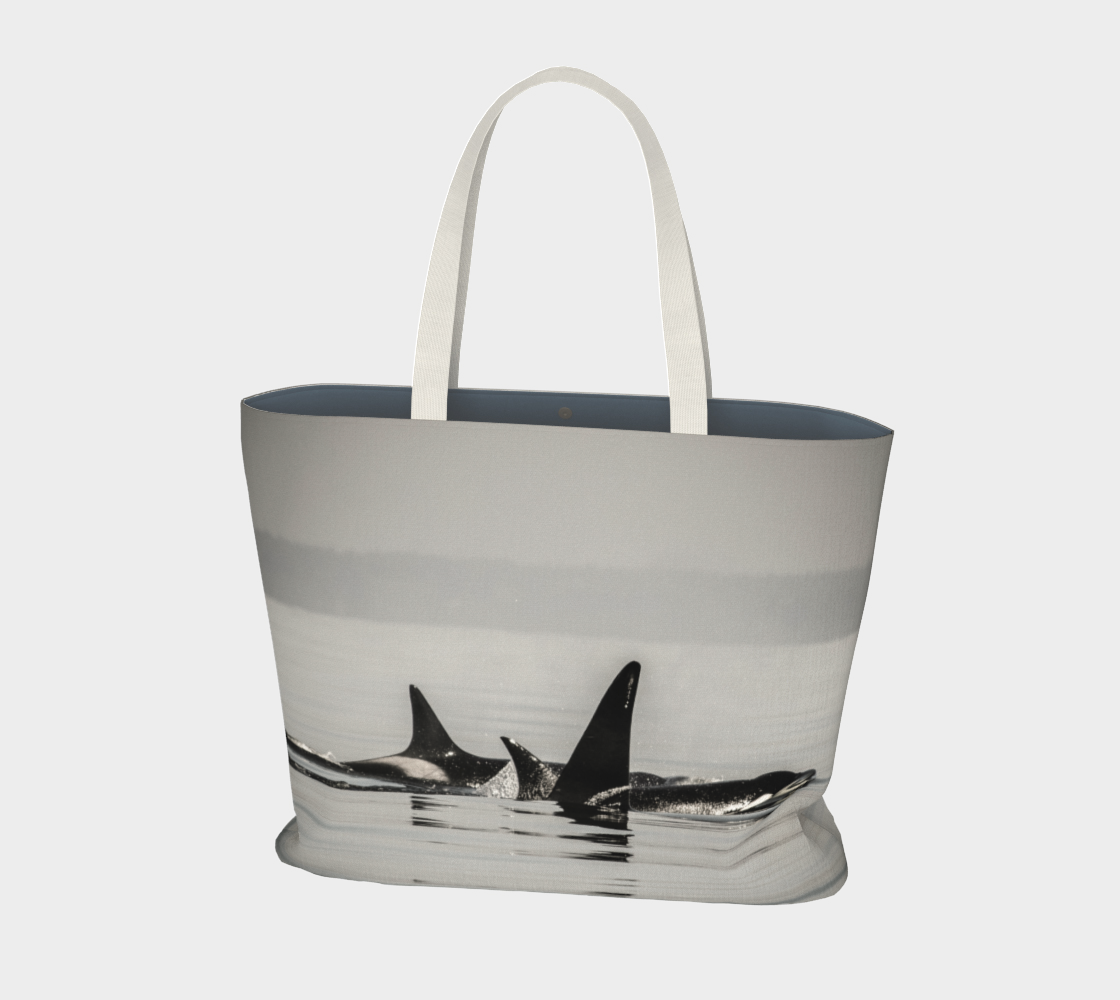 Van Isle Goddess Orca Pod oversized Market Tote.