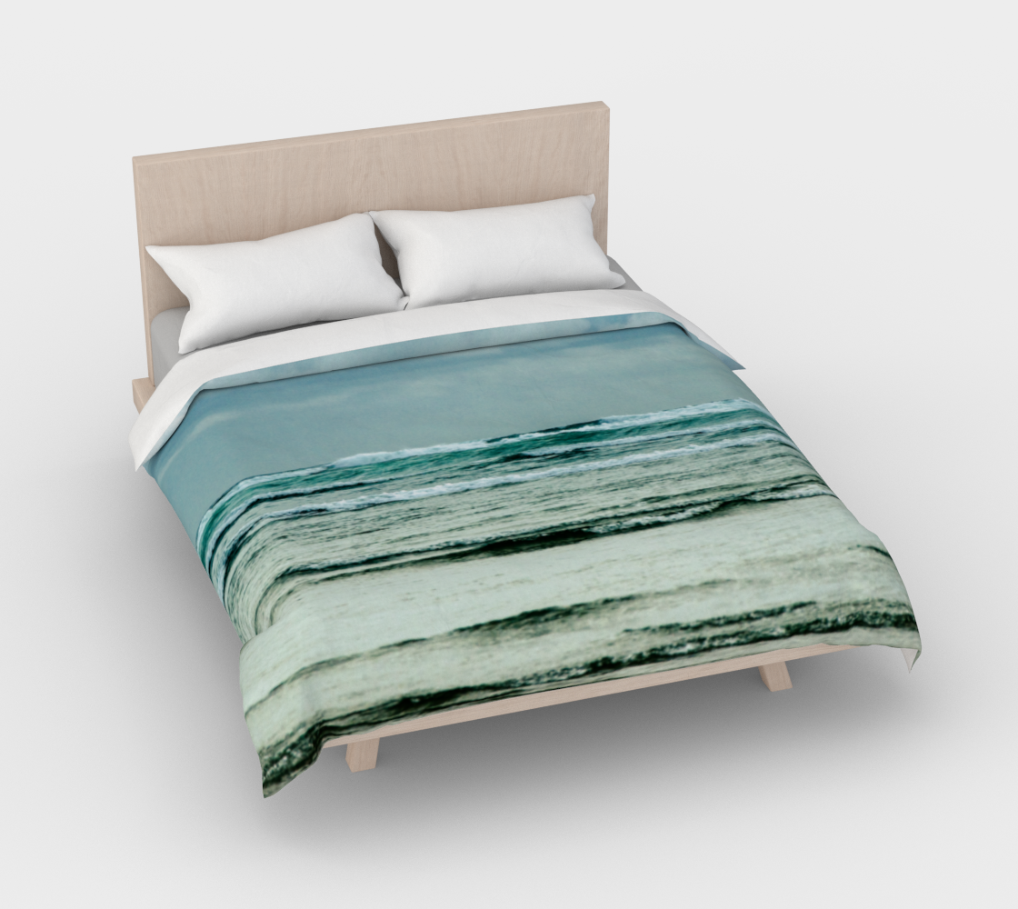 Ocean Calling Long Beach Tofino Cotton Duvet Cover