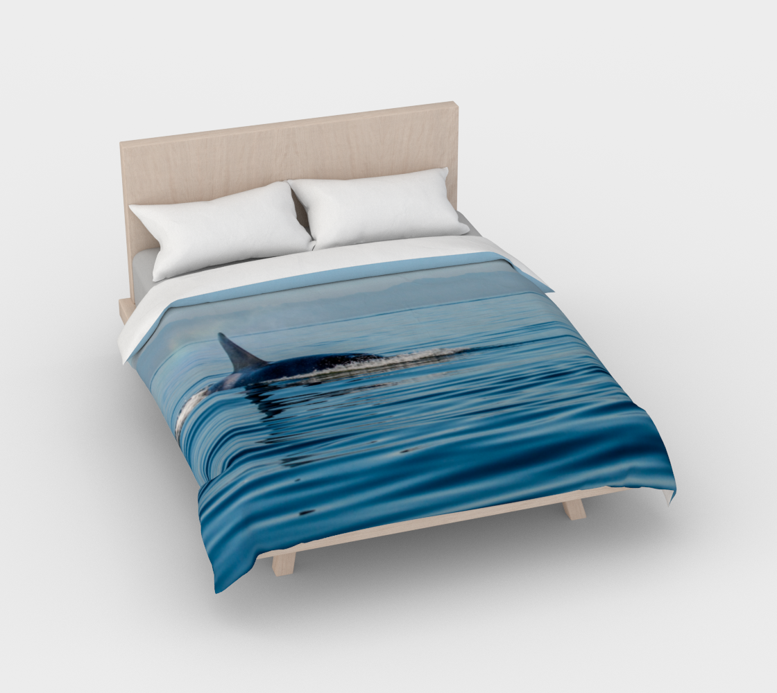 Orca Spray Cotton Duvet Cover